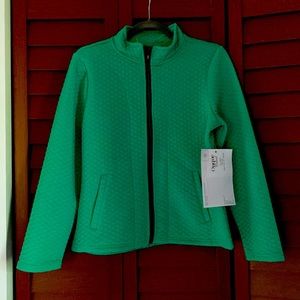NWT Beautiful Green Zip Up Jacket